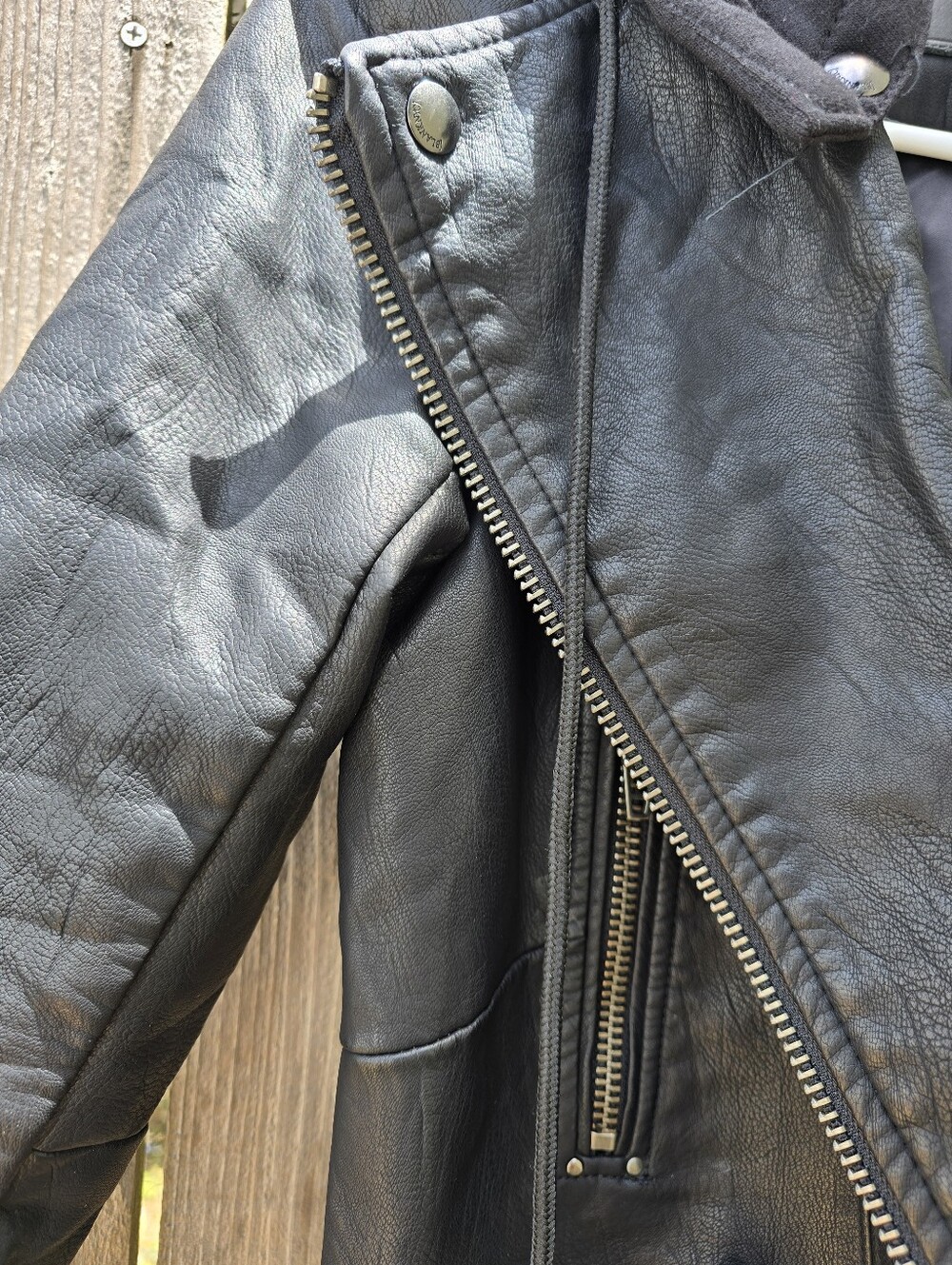 Blank Nyc Hooded Faux Leather Jacket - Picture 7 of 8